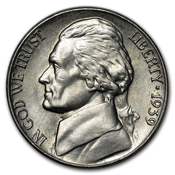 1939 Jefferson Nickel BU 1939 Jefferson Nickel BU